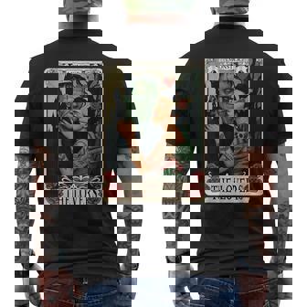 The Monster Frankenstein And Bride The Lovers Tarot Card Men's T-shirt Back Print - Monsterry