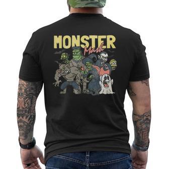 Monster Mash Happy Halloween Spooky Season Trick Or Treat Men's T-shirt Back Print - Thegiftio UK