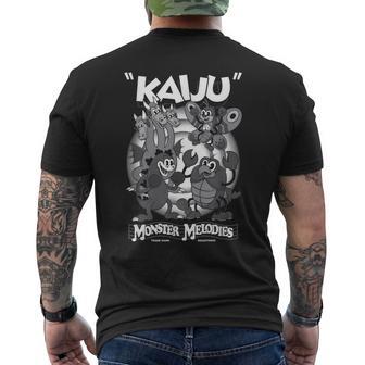 Monster Melodies – Kaiju De Dessin Animéintage – Goth Mignon Et Effrayant T-shirt imprimé au dos - Cadeauxyz