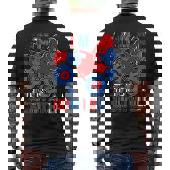 Monster Truck 4Th Birthday Spider Theme Party 4 Year Old Boy Men's T-shirt Back Print | Seseable CA