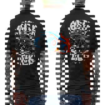 Monster Truck Birthday Party Retro Vintage Monster Trucks Men's T-shirt Back Print | Seseable UK