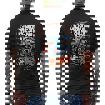 Monster Truck Dad Wheelie Cool Like Normal Dad Men's T-shirt Back Print | Mazezy