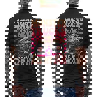 Monster Trucks Are My Jam Colorful Monster Truck Men's T-shirt Back Print - Monsterry