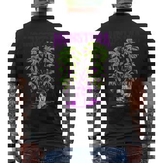 The Monstera Skull Pot Men's T-shirt Back Print - Monsterry