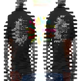 Motivation Be The Reason Someone Smiles Today Inspired Men's T-shirt Back Print - Thegiftio