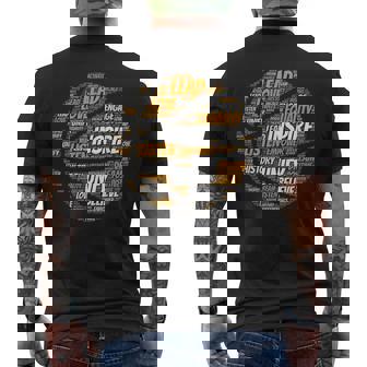 Motivational Quote Basketball Inspiring Words Men's T-shirt Back Print | Mazezy