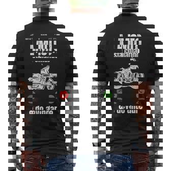 Motociclista Motociclismo Moto Divertente Maglia A Manica T-shirt da uomo con stampa posteriore - Novitaregali