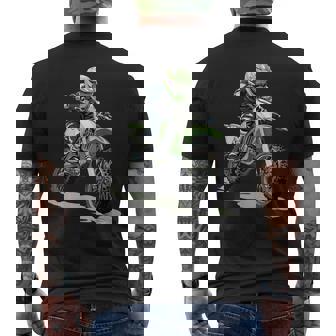 Motocross And Dirt Bike Men's T-shirt Back Print - Thegiftio