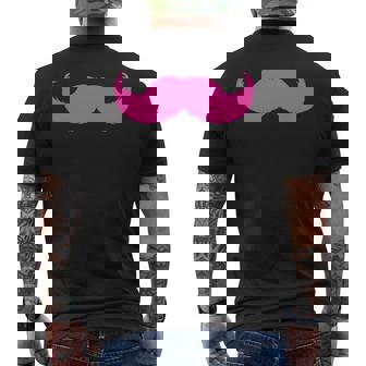 Moustache Rose Mignon Manche Longue T-shirt imprimé au dos - Cadeauxyz