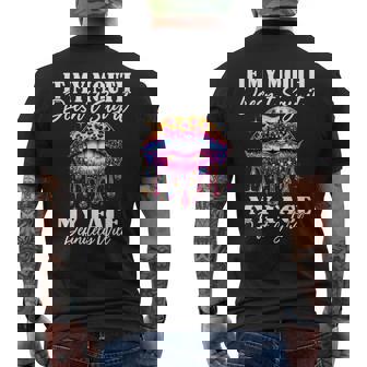 If My Mouth Doesn't Say It My Face Will Sarcastic Sayings Men's T-shirt Back Print - Thegiftio