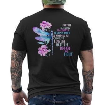 Ms Warrior Ruban Deensibilisation À Laclérose En Plaques T-shirt imprimé au dos - Cadeauxyz