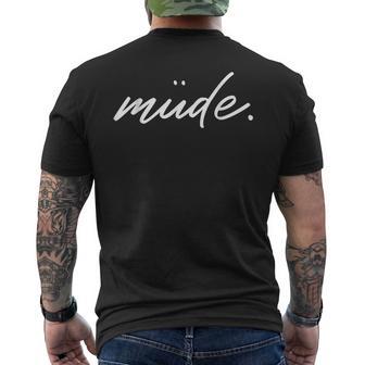 Müdechlaf Pyjama Nachthemd Zum Relaxen Und Chillen T-Shirt mit Rückendruck - Geschenkecke