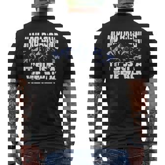 Munro Baggers Wee Walk Scottish Hill Walking Tank Top Men's Back Print T-Shirt | Mazezy