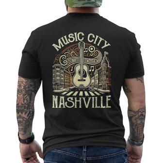 Music Cityouvenir De Nashville Tn Guitar Nashville T-shirt imprimé au dos - Cadeauxyz