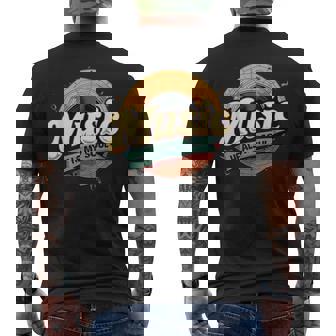 Music Heals My Soul Retro Music Lover Men's T-shirt Back Print | Mazezy