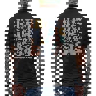 In My Music Teacher Era Groovy Teacher Appreciation Men's Back Print T-Shirt | Mazezy