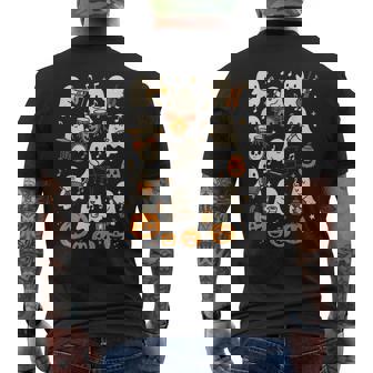 Music Teacher Orchestra Shirt Spooky Halloween Ghost Band Men's Back Print T-Shirt | Mazezy