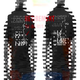 Musica Del Clarinetto Divertente Da Fare Tema Elenco T-shirt da uomo con stampa posteriore - Novitaregali