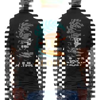 Musubi Hawaii Surfing Aloha Men's T-shirt Back Print | Seseable CA