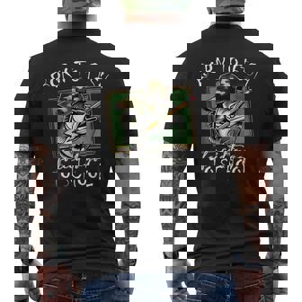 N Boys Fishing Forced To Go To School Bass Fish Men's T-shirt Back Print | Seseable FR