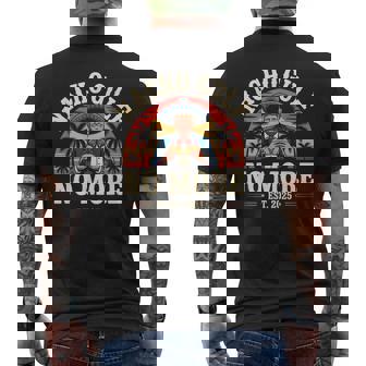 Nacho Gulf No More Trump Meme Vintage Est 2025 Humor Men's T-shirt Back Print | Seseable CA