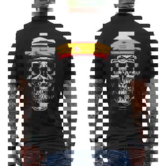 Nacionalidad País Origen Cráneo Calavera Bandera España Camiseta Hombre Estampado Espalda - Regaloses