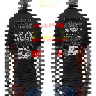 Nana Of The Birthday Boy Matching Grandson Grandma Fun Men's T-shirt Back Print | Seseable UK