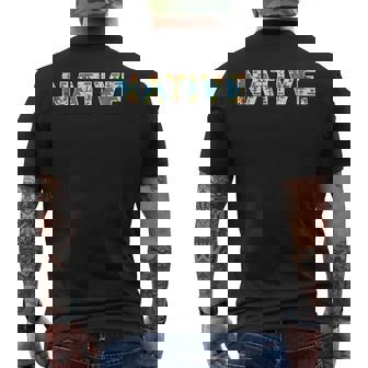 Native America ネイティブアメリカン 先住民 アンティーク調 メンズTシャツ バックプリント - Kawaiitshirt