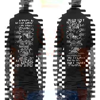 Nature Is My Religion And The Earth Is My Church Men's T-shirt Back Print - Monsterry