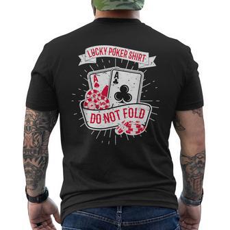 Ne Pliez Pas Lucky Poker T-shirt imprimé au dos - Cadeauxyz