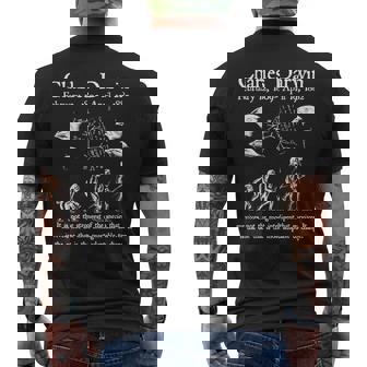 Nerdyintage ダーウィン進化生物学科学教師 メンズTシャツ バックプリント - Kawaiitshirt