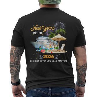 New Year Cruise 2026 Bringing In The New Year Together Men's T-shirt Back Print - Thegiftio UK