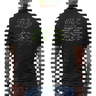 Ninja H2 忍者 ライダー バイカー スポーツバイク スーパースポーツ フルカウル レーサーレプリカ ツアラー メンズTシャツ バックプリント - Kawaiitshirt