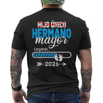 Niños Hermano Mayor 2026 Gran Hermano Español 2026 Camiseta Hombre Estampado Espalda - Regaloses