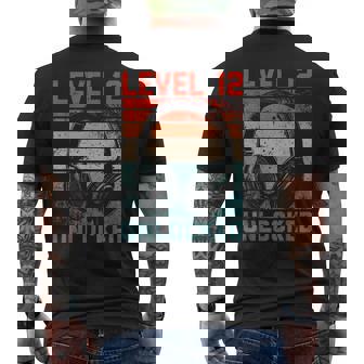 Niveau 12 Ans Debloqué 12 Anniversaire Garçons Retro Gamer T-shirt imprimé au dos - Cadeauxyz
