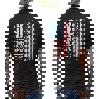 No Kings In America Since 1776 Independence Day Men's T-shirt Back Print - Monsterry