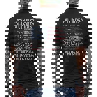 No Kings In America Since 1776 Patriotic Usa 4Th Of July Men's T-shirt Back Print | Mazezy