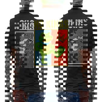 No Kings Frog Portland Protest Men's T-shirt Back Print | Seseable CA