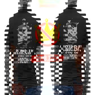 No Kings October 18 No Kings Day Men's T-shirt Back Print | Seseable CA