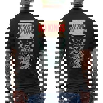 No Kings Statue Of Liberty Resist Men's T-shirt Back Print | Mazezy