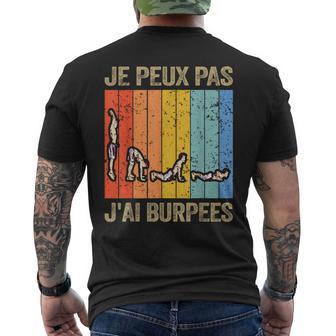 No Puedo Tengo Burpees Culturismo Carrocero Crossfit Camiseta Hombre Estampado Espalda - Regaloses