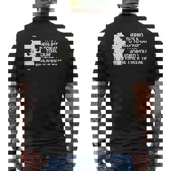 No Repeat Yourself I Ignored You Cat Saying Men Men's T-shirt Back Print | Seseable CA