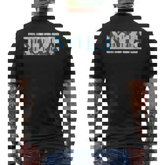 Nola New Orleans Louisiana Street Tile Men's T-shirt Back Print | Mazezy