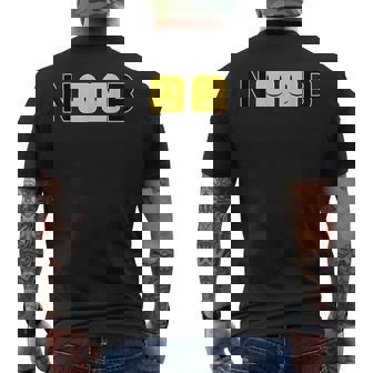 Noob Text メンズTシャツ バックプリント - Kawaiitshirt