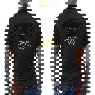 Norse Mythology Viking Nordic Country Battle Chant Skol Nordic Scandinavian Warrior Chant Viking Helmet Men's Back Print T-Shirt | Mazezy