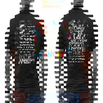 I Do Not Like Cancer Awareness Support Cancer Warrior Men's T-shirt Back Print - Monsterry