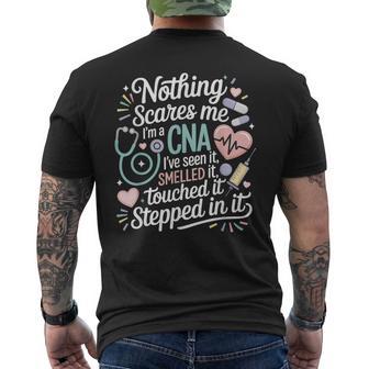 Nothing Scares Me I'm A Cna I've Seen It Men's T-shirt Back Print - Thegiftio UK