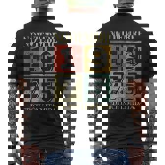 Noviembre 1975 Cumpleaños Nacen Noviembre De 1975 Regalo Camiseta Hombre Estampado Espalda - Regaloses