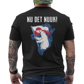 Nu Det Nuuk Greenlanders I Stand With Greenland Men's T-shirt Back Print - Thegiftio UK