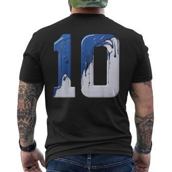 Number 10 Years Old 10Th Birthday Men's T-shirt Back Print - Thegiftio